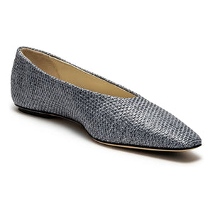 Odare - Blaue Bast-Ballerinas Bilbao