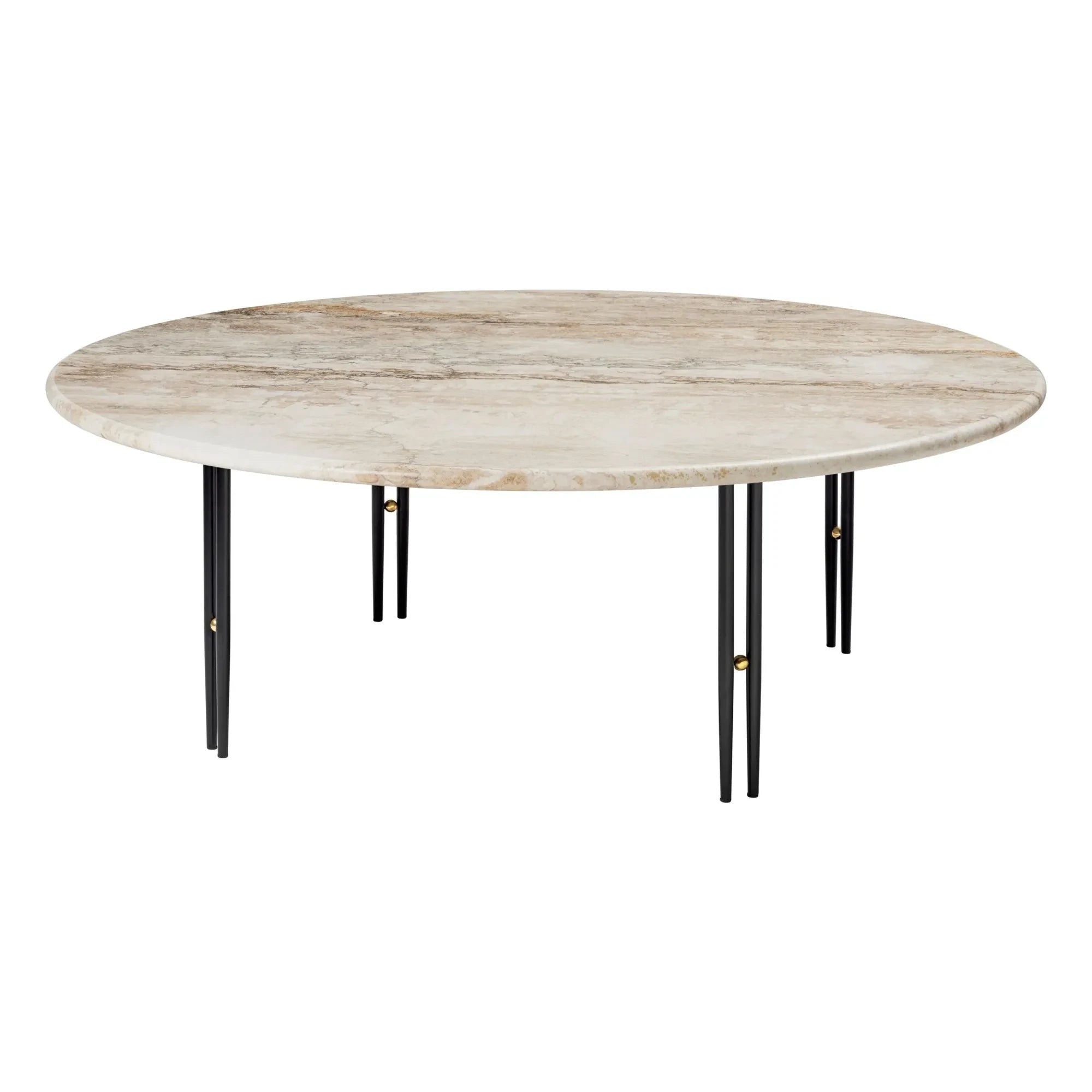 Gubi - IOI Couchtisch mit schwarzem Fuß D100 cm, GamFratesi | Schwarz
