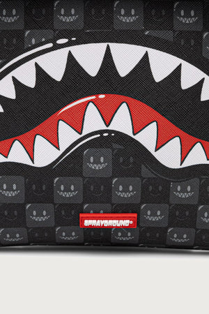 Sprayground - Graue Umhängetasche mit Haien aus Paris 910B9314NSZ