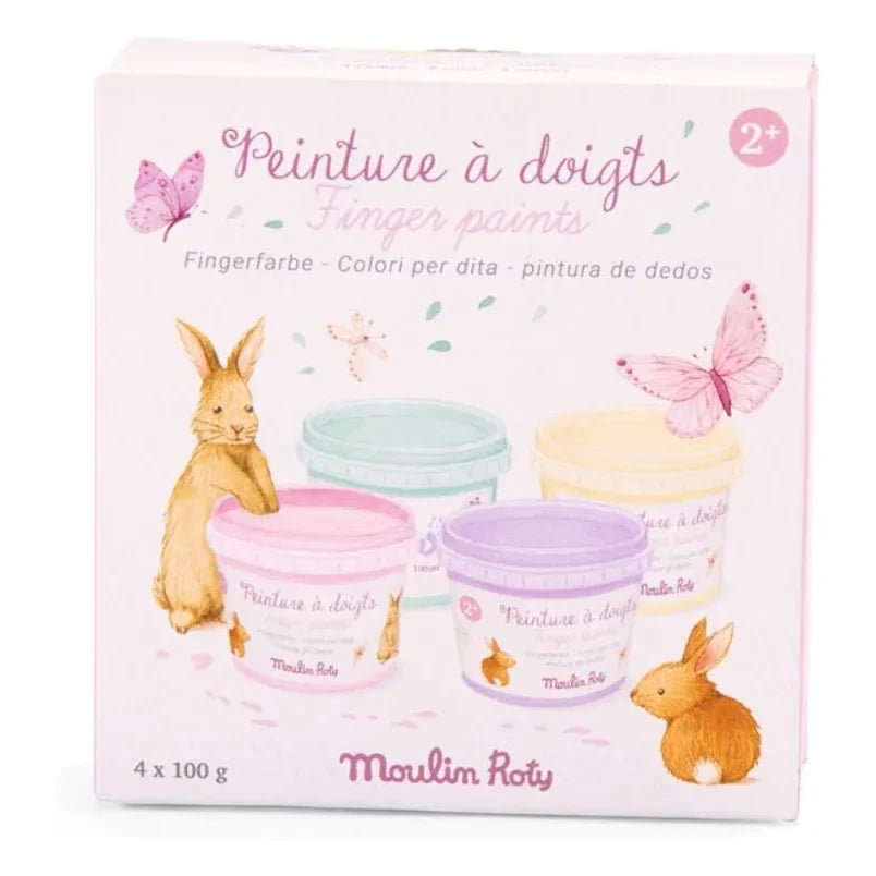 Moulin Roty - Pastel parmak boyaları Les Rosalies