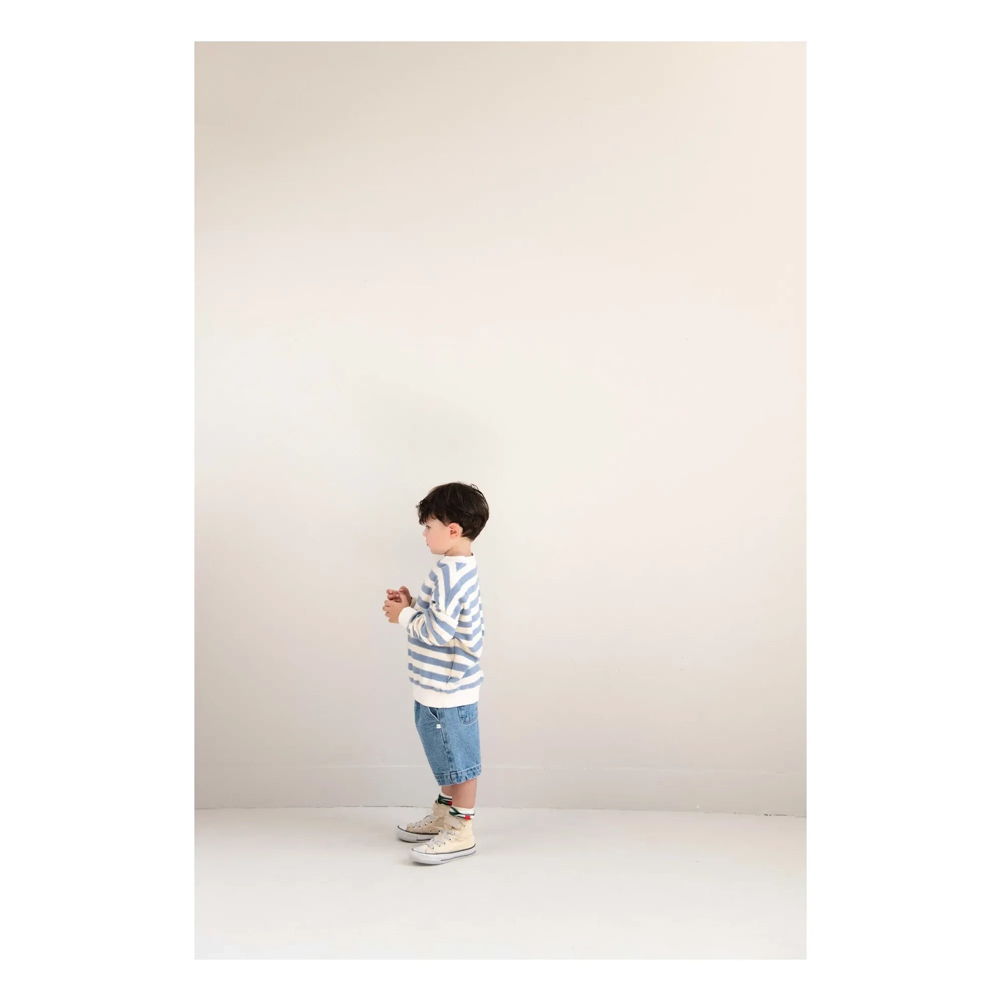 Jenest - Striped Organic Cotton Sweatshirt | Blue