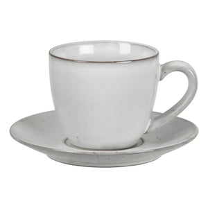 Broste Copenhagen - Nordic Sand Stone Ceramic Plate Coaster | Light Gray