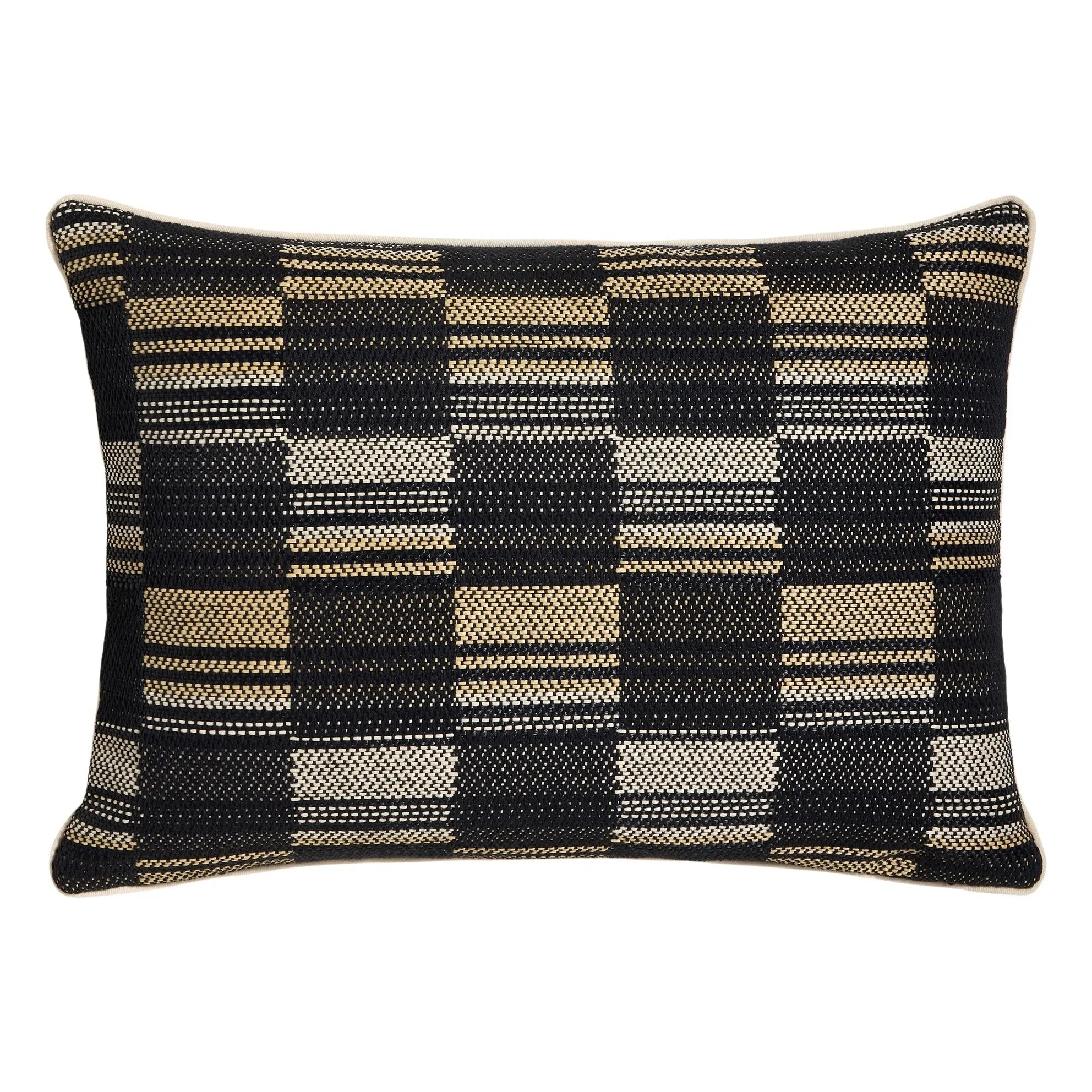 Maison Sarah Lavoine - Damier yastık | Siyah