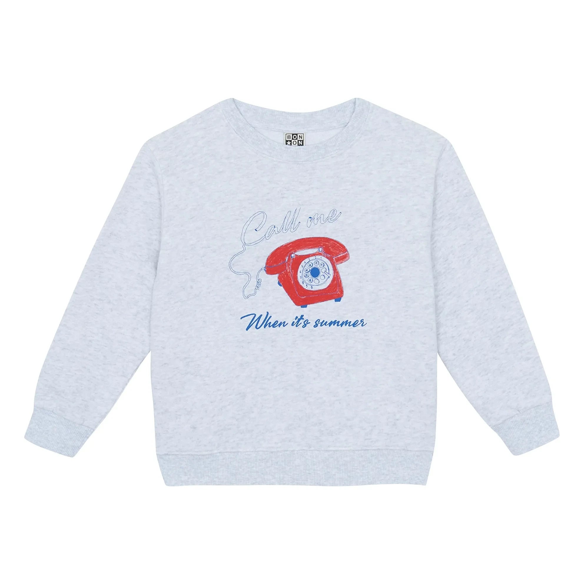 Bonton - Smile Call Me Sweatshirt | Gri