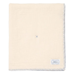 Editions Aimable - Pablo Quilted Throw | Vanilla Gauze