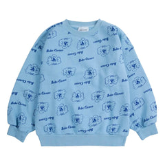 Bobo Choses - Pickles The Dog Organic Cotton Sweatshirt | Royal Blue