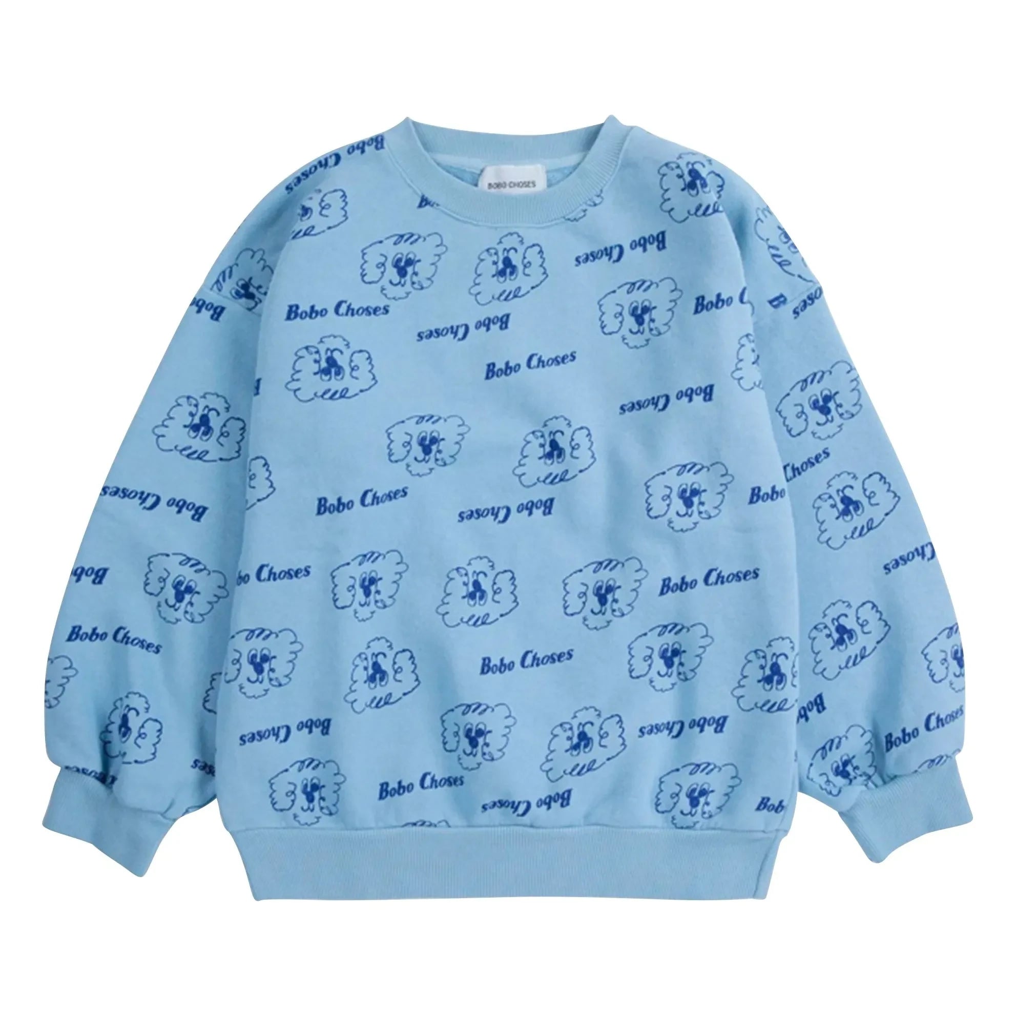 Bobo Choses - Pickles The Dog Organic Cotton Sweatshirt | Royal Blue