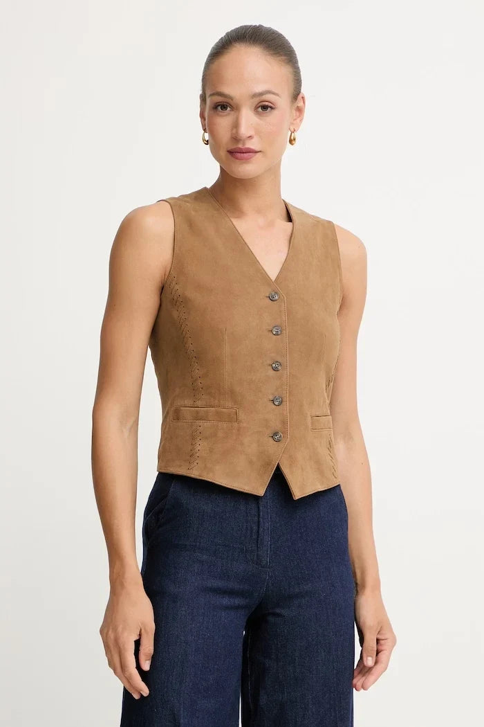 Weekend Max Mara Kadın Süet Yelek VETUSTA