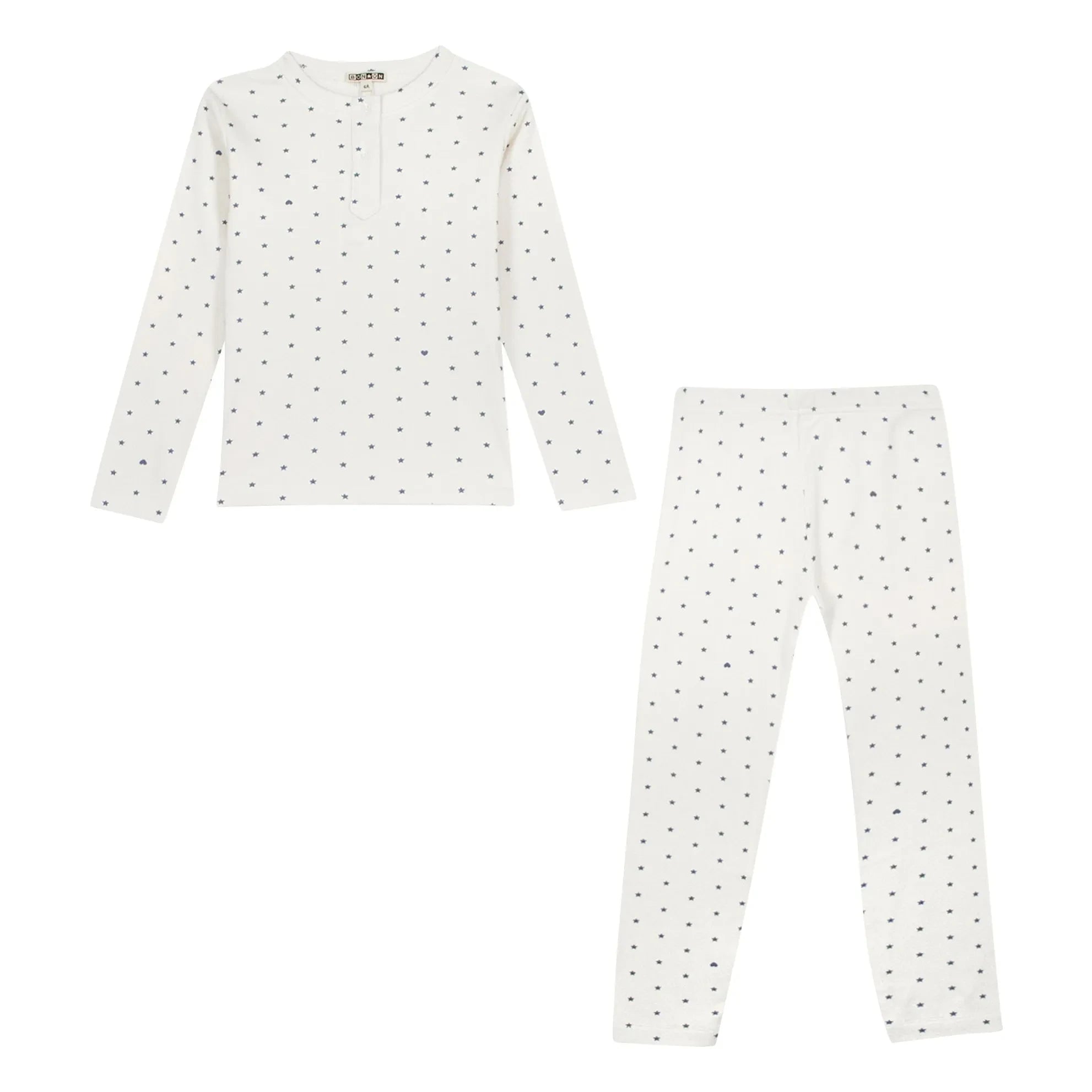 Bonton - Yıldız Desenli Pijama | Mavi