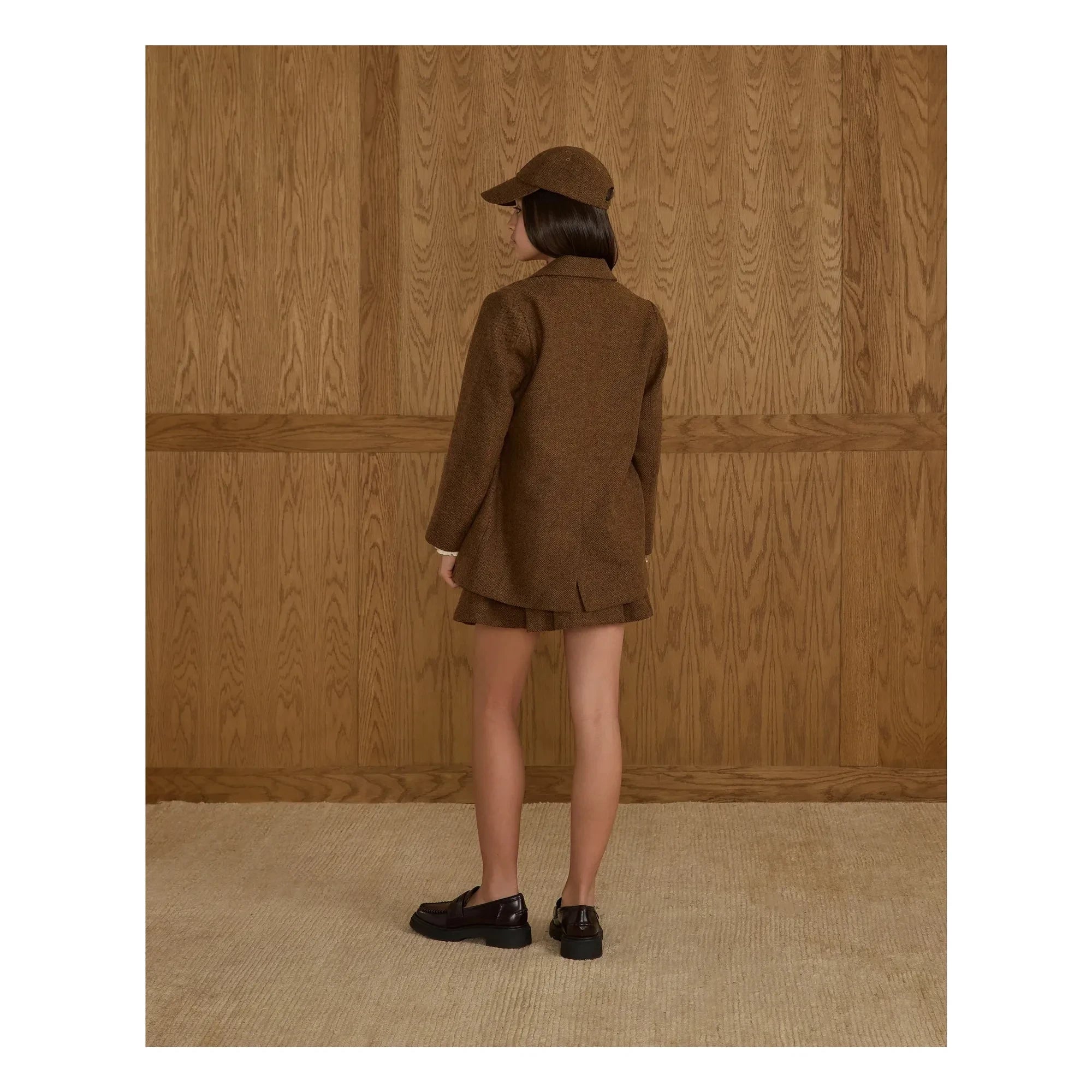 Rylee + Cru - Jacke mit doppelter Knopfleiste | Tabacco