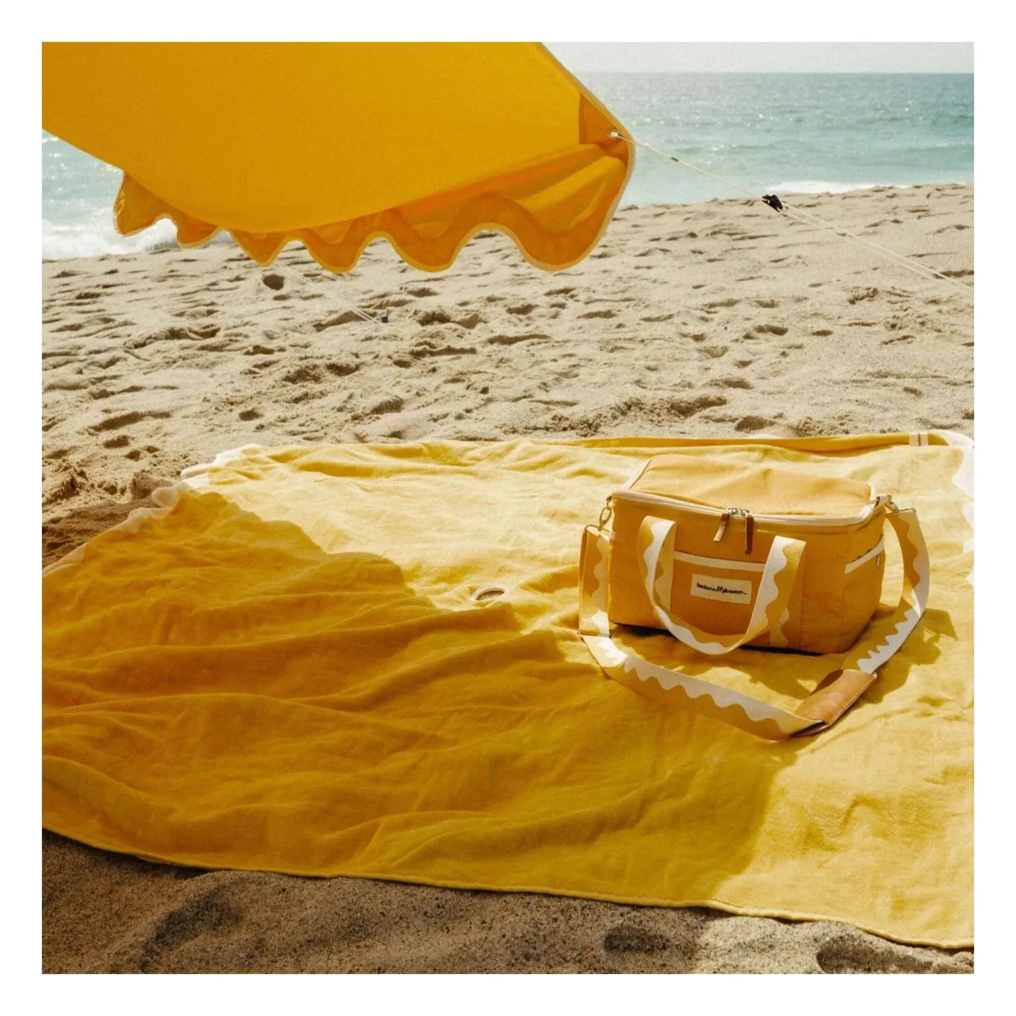 Business & Pleasure Co. - Perforated beach towel | Yellow