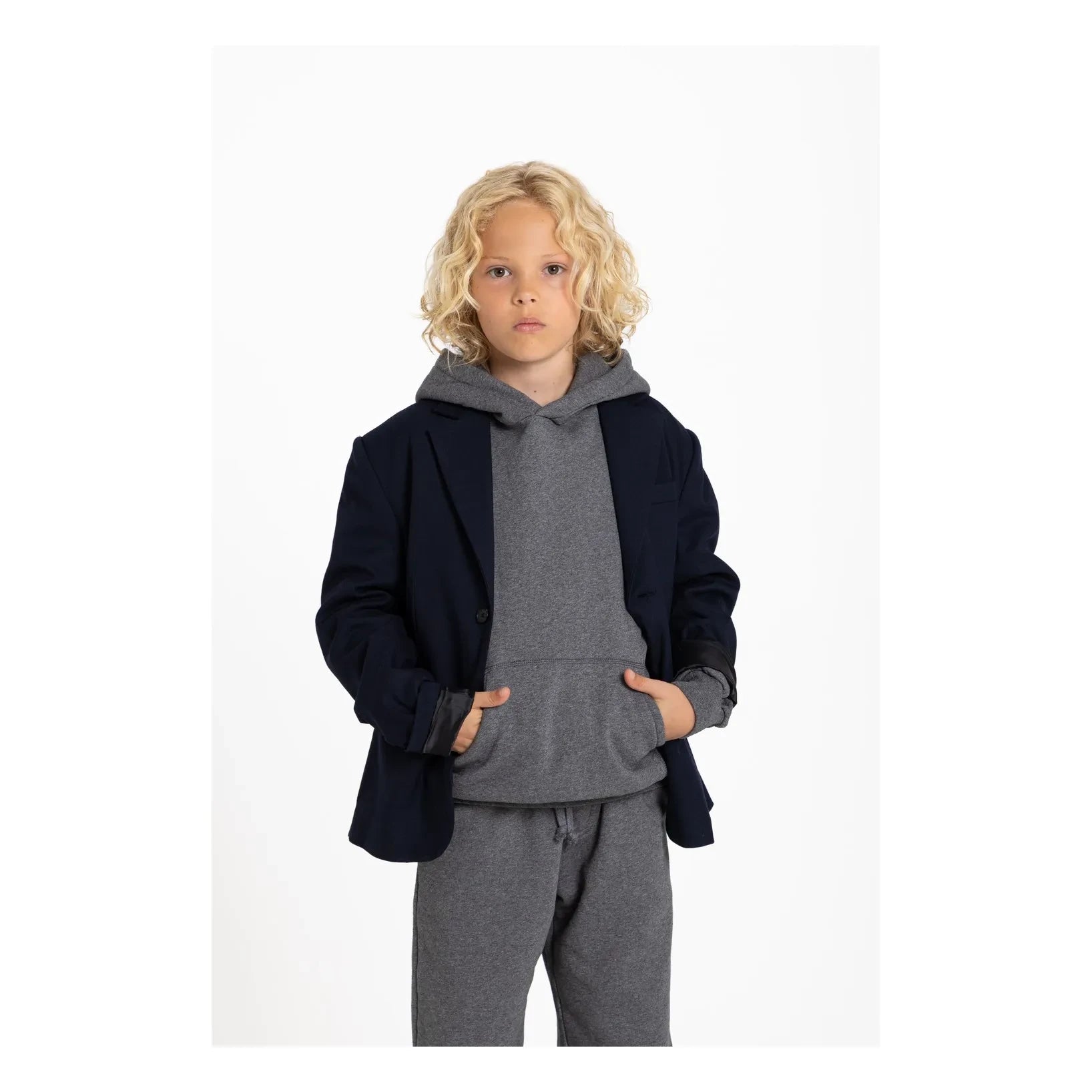 Smallable Kid - Canterbury Organik Pamuklu Jogger | Gri Melanj