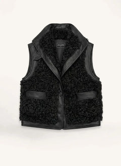 Leon &amp; Harper - Vico Sleeveless Jacket | Black