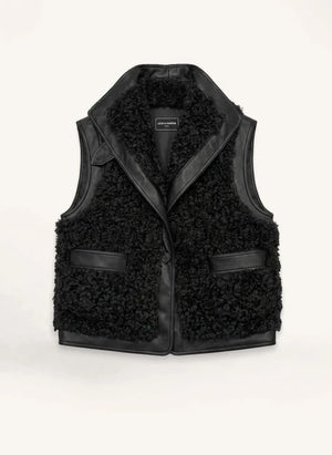Leon &amp; Harper - Vico Sleeveless Jacket | Black