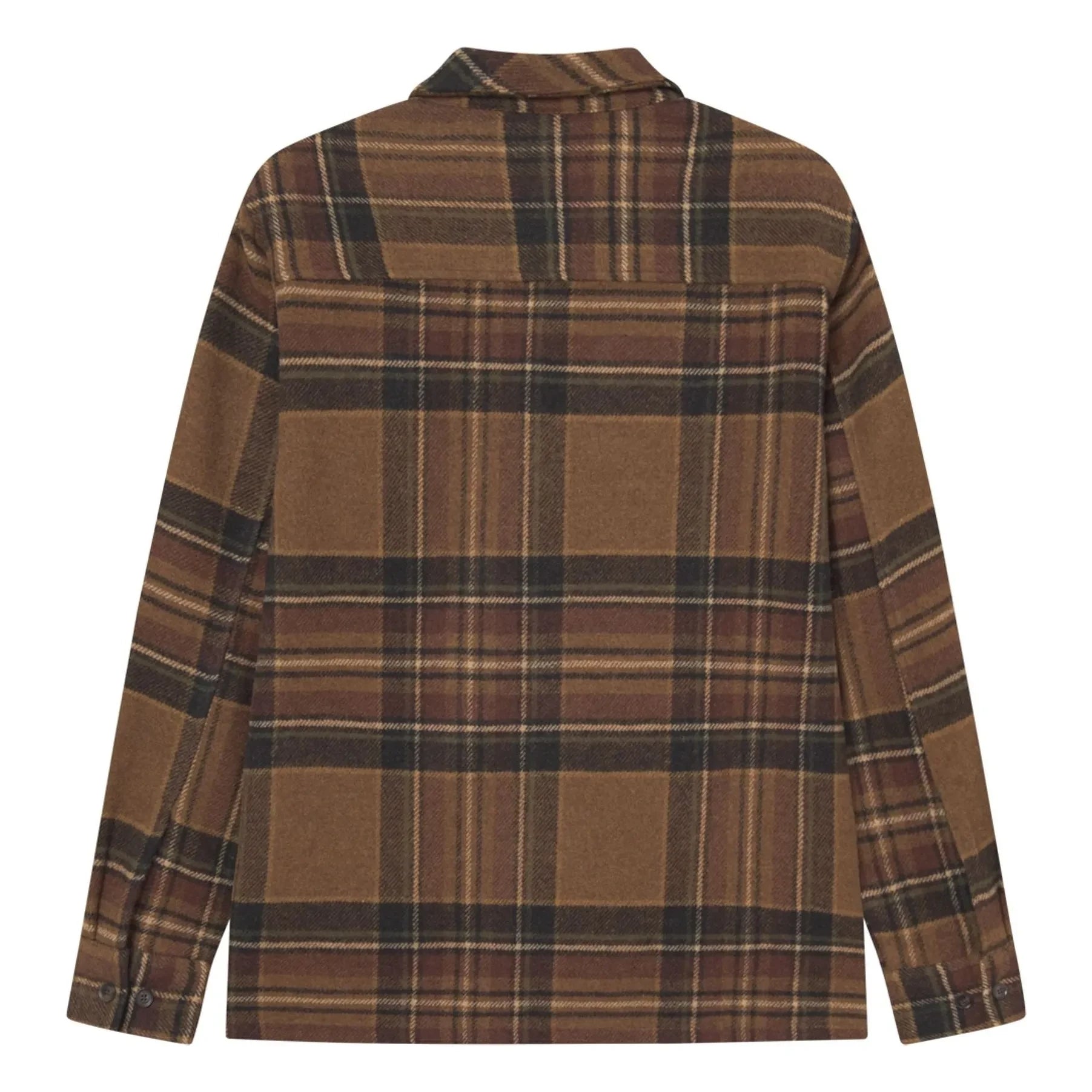 Les Deux - Kaleb Ekoseli Yün Overshirt | Kahverengi