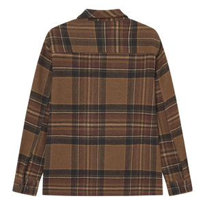 Les Deux - Kaleb Ekoseli Yün Overshirt | Kahverengi