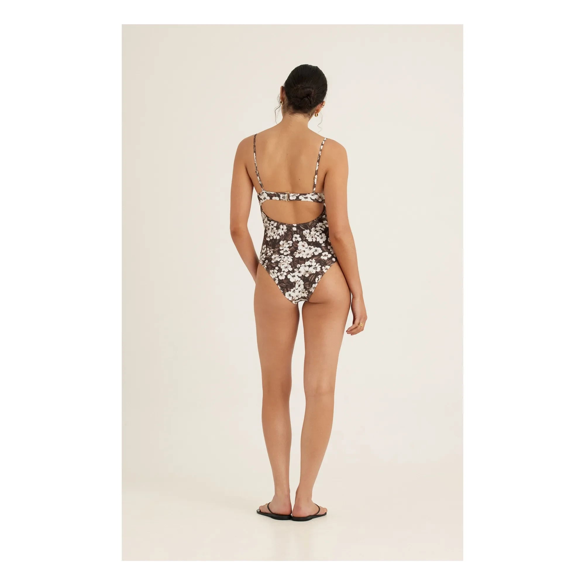 Peony - Solstice Badeanzug | Braun