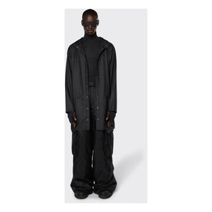 Rains - Unisex Uzun Su Geçirmez Waxcoat | Siyah