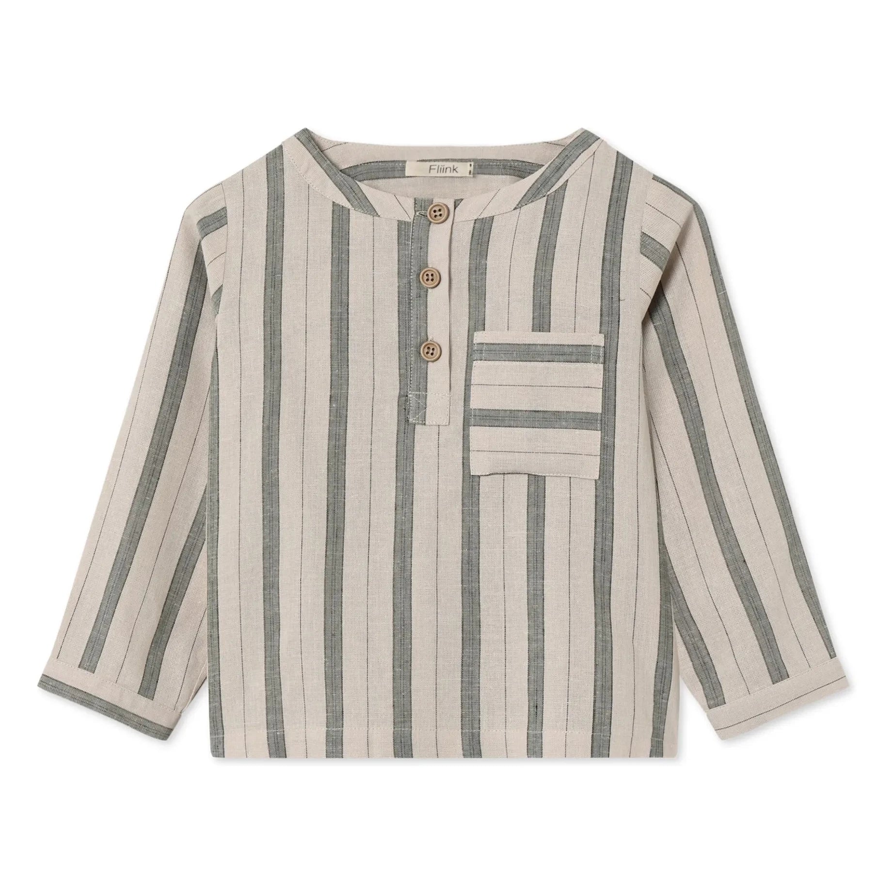 Fliink - Kurta Vira Çizgili Keten