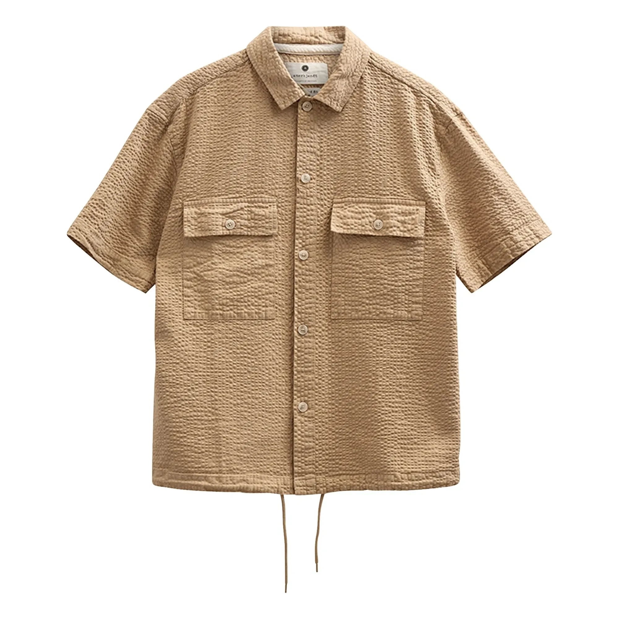 Anerkjendt - Akotto Seersucker Hemd | Beige
