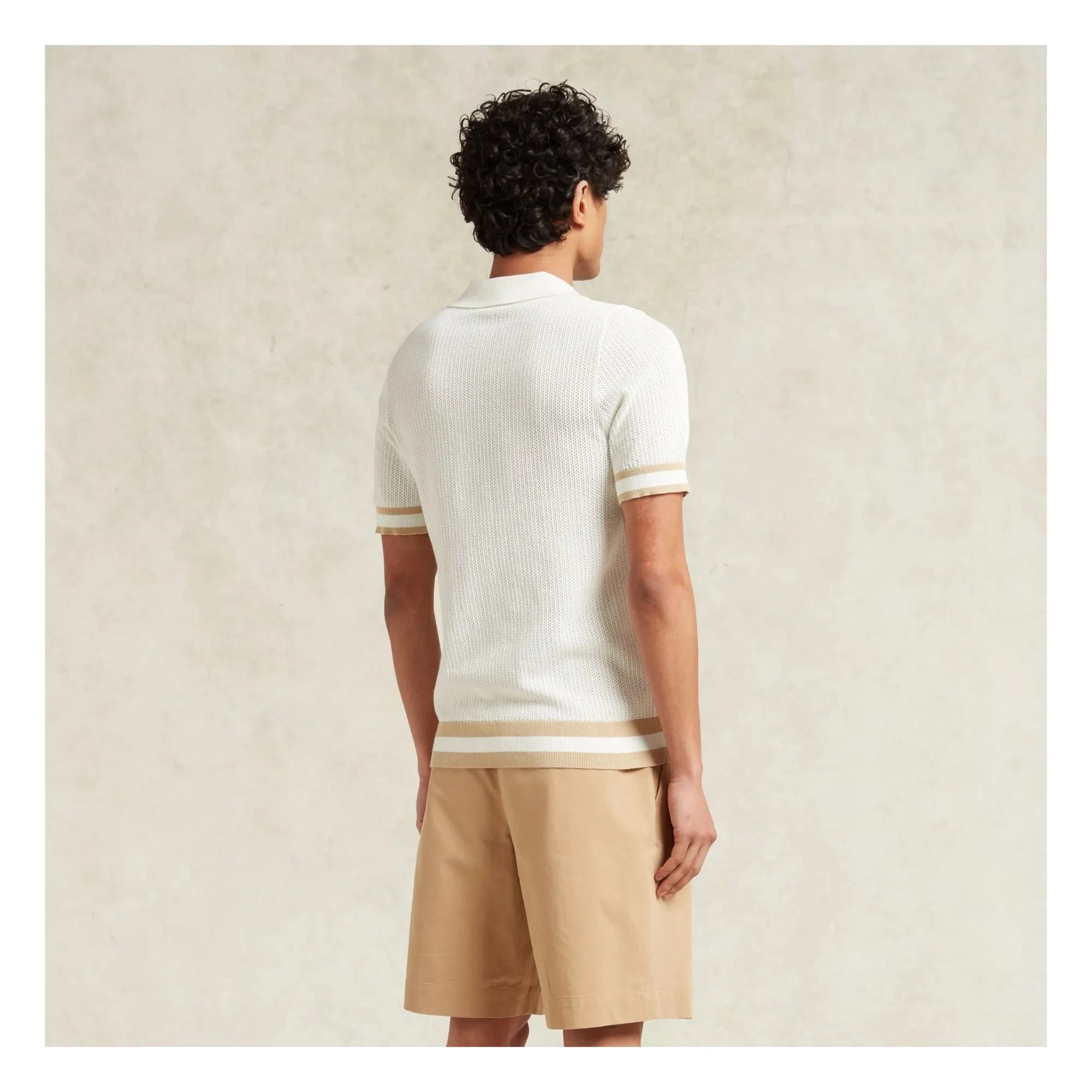 Ché Studios - Quinn Cotton Polo T-Shirt | White