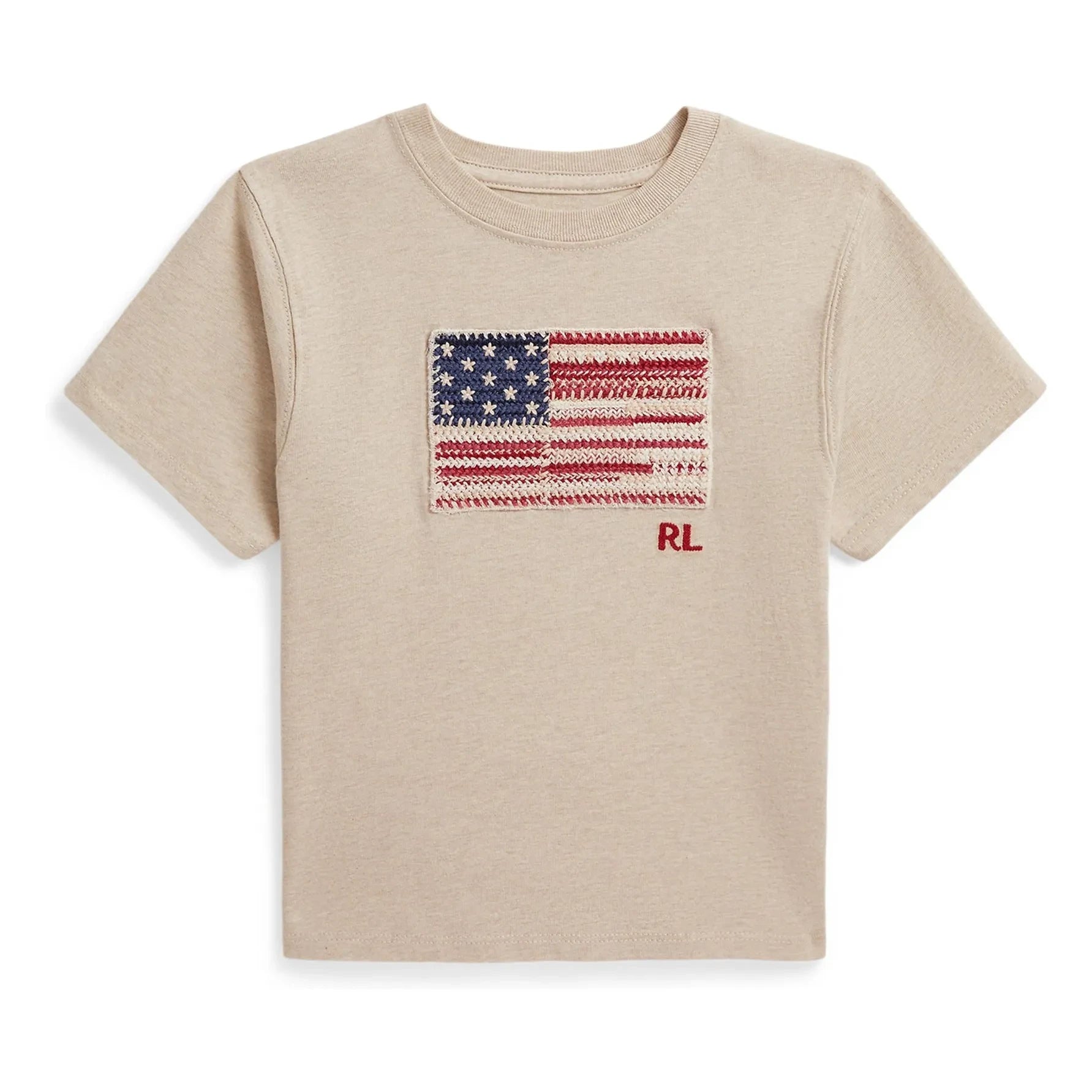 Ralph Lauren - Amerikan bayrağı tişört | Bej