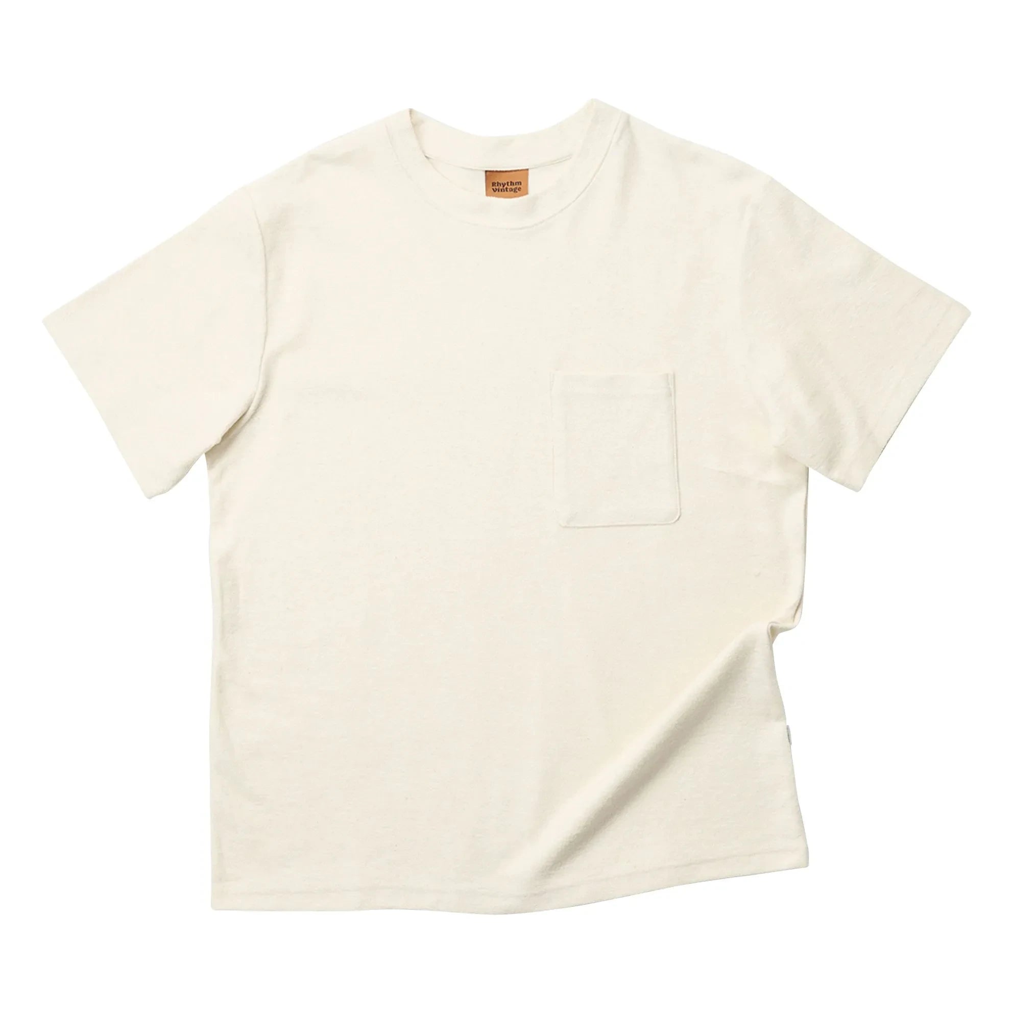 Rhythm – Terry-Vintage-T-Shirt | Cremefarben