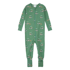 Petit Lem - Golfettes Transformable Pajamas Organic Cotton & Modal | Forest Green