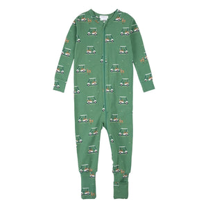 Petit Lem - Golfettes Transformable Pajamas Organic Cotton & Modal | Forest Green