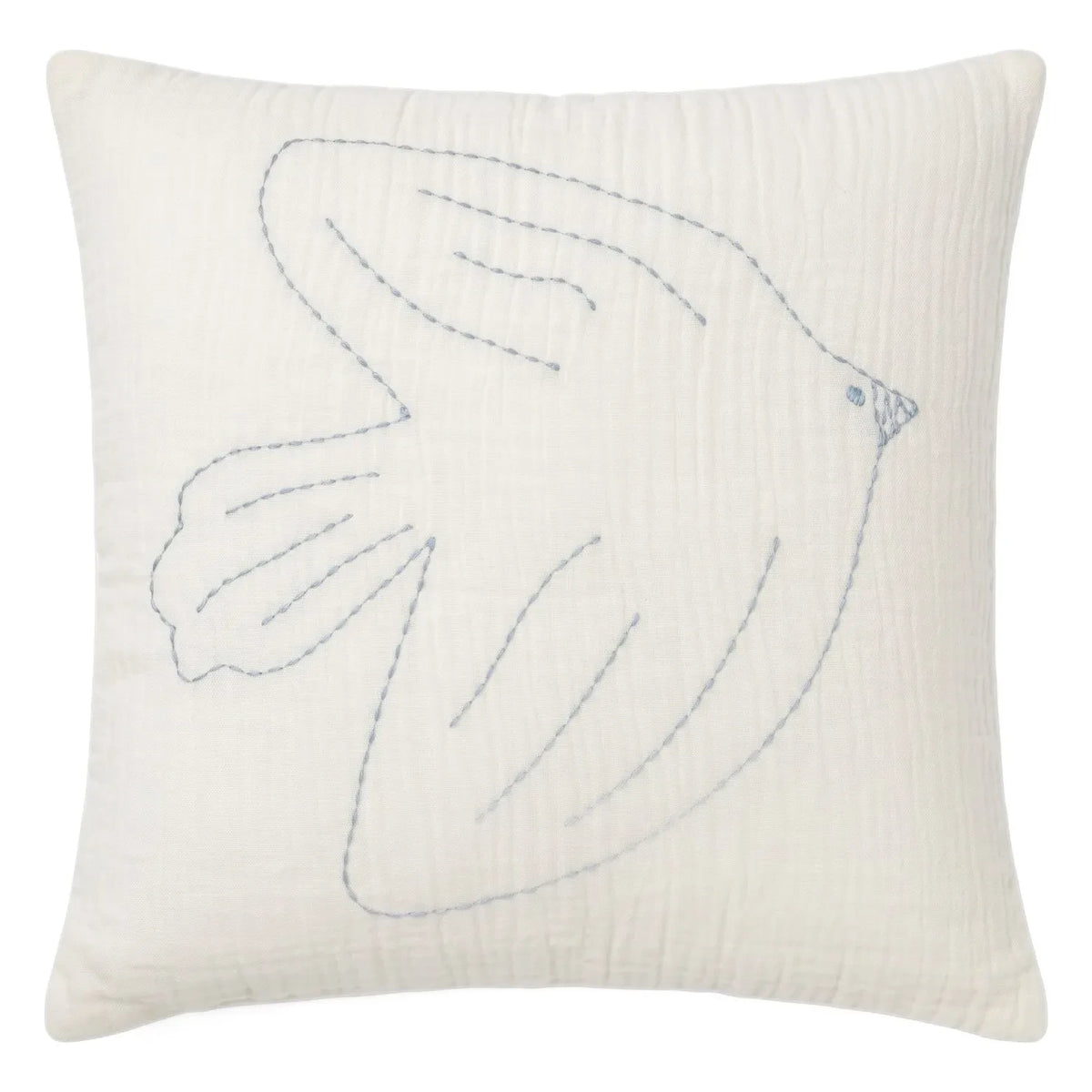 Editions Aimable - Hector Bird وسادة | Ivory Gauze