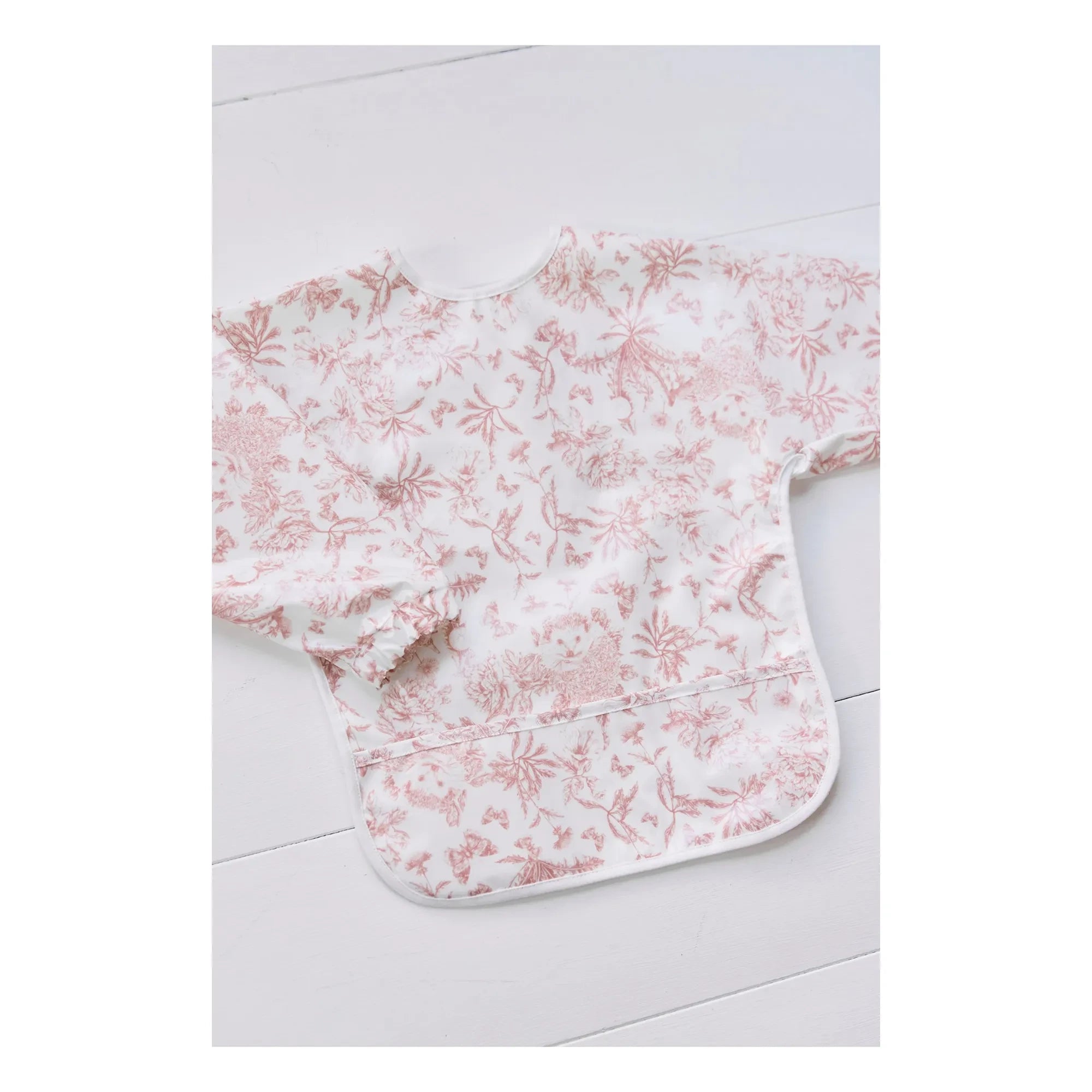 Tartine et Chocolat - Toile de Jouy Printed Sleeveless Bib | Peach