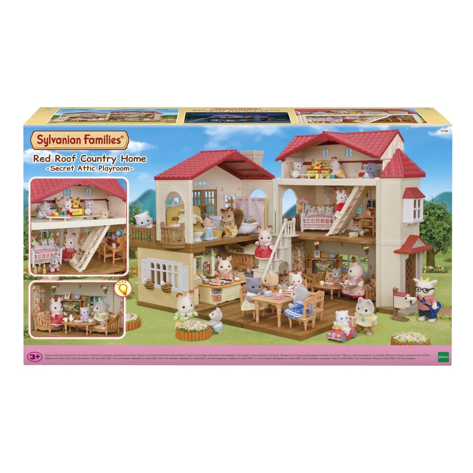 Sylvanian Families - Großes, leuchtendes Haus und Geheimzimmer