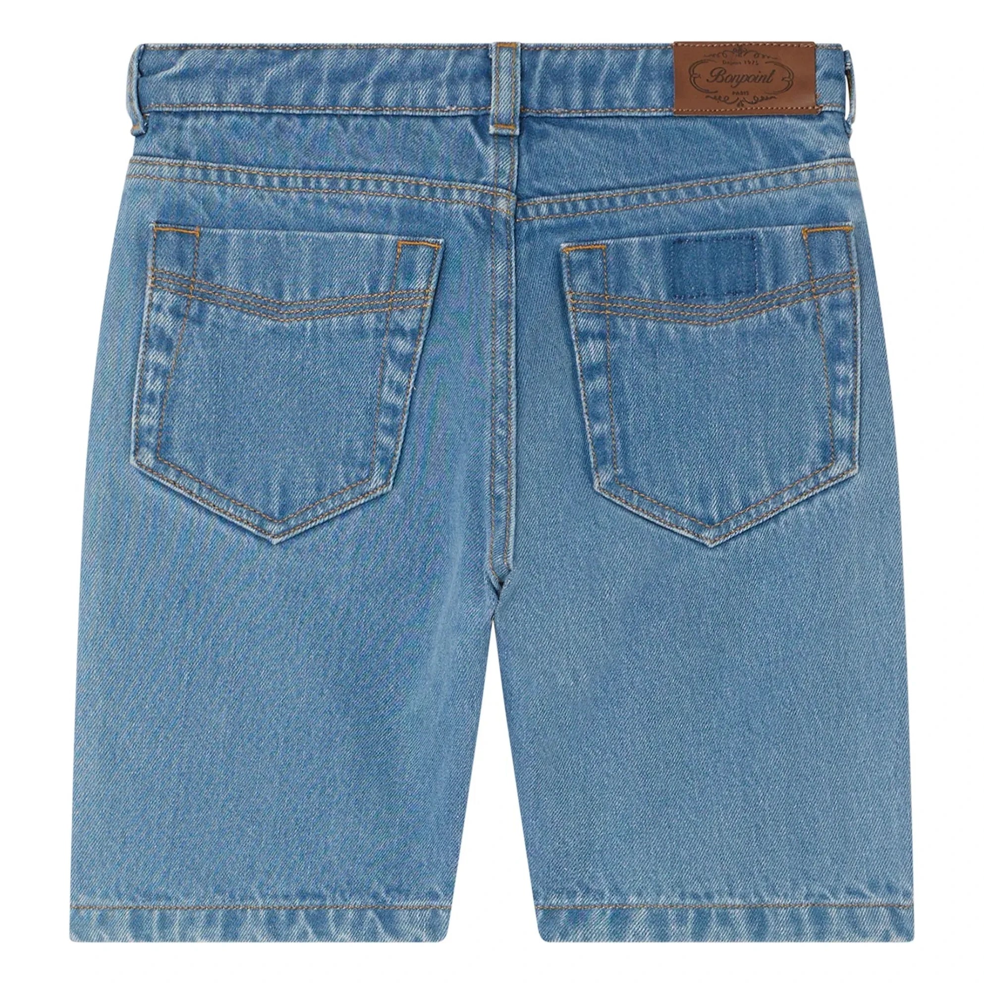 Bonpoint - Elvio Denim Bermuda-Shorts Bio-Baumwolle | Blau