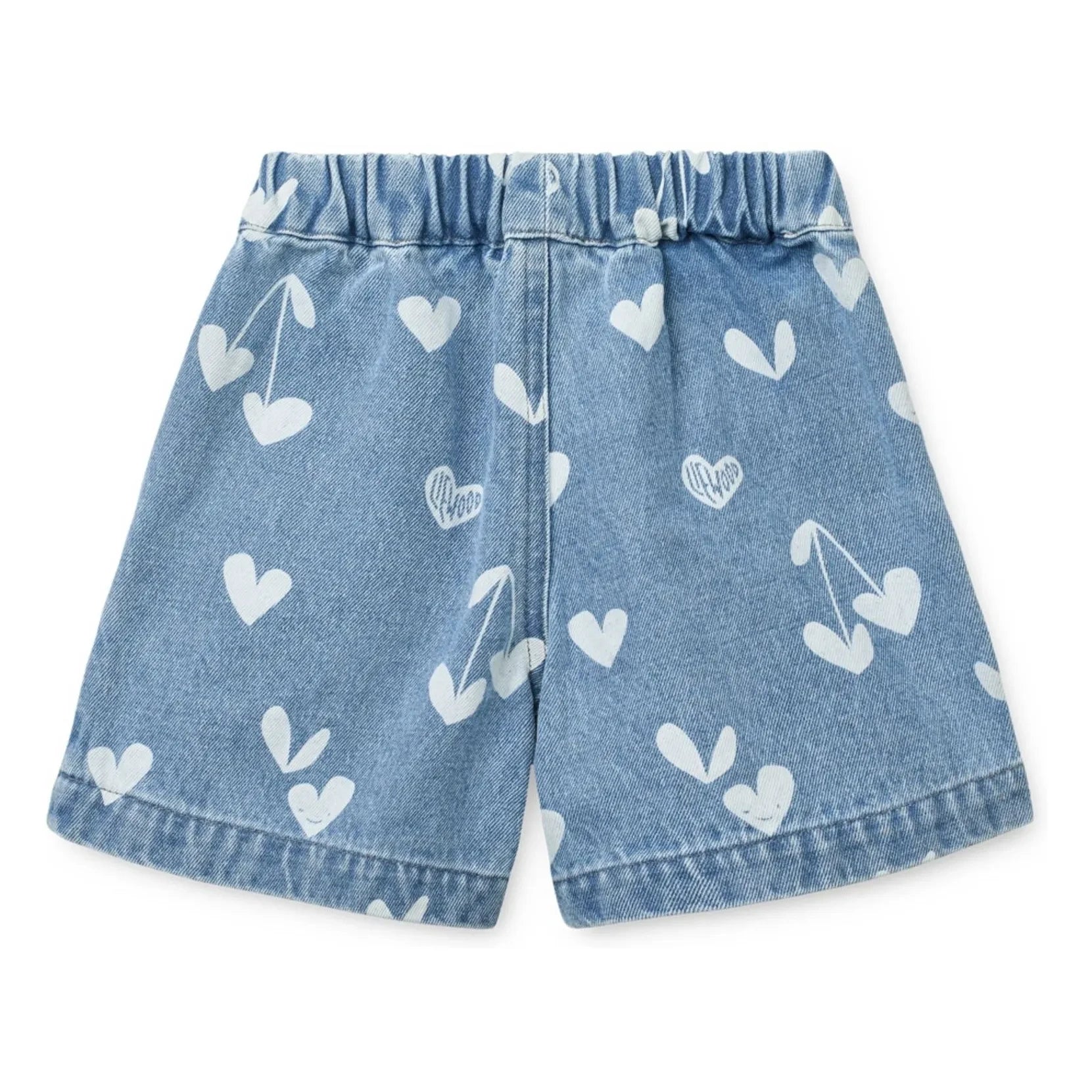 Liewood - Borrisa Denim Shorts with Hearts | Blue
