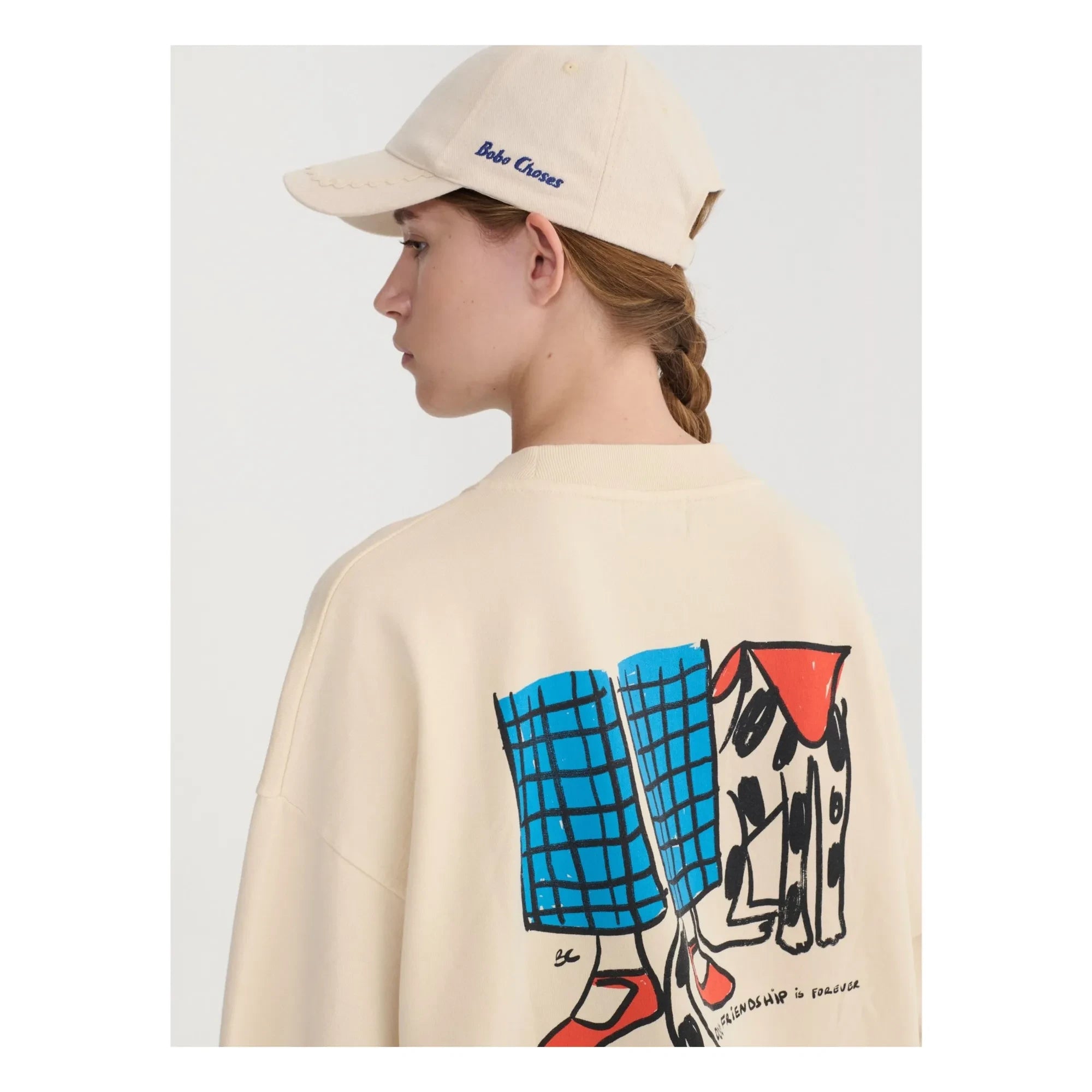 Bobo Choses - Dog Friends Organic Cotton Sweatshirt | Ecru
