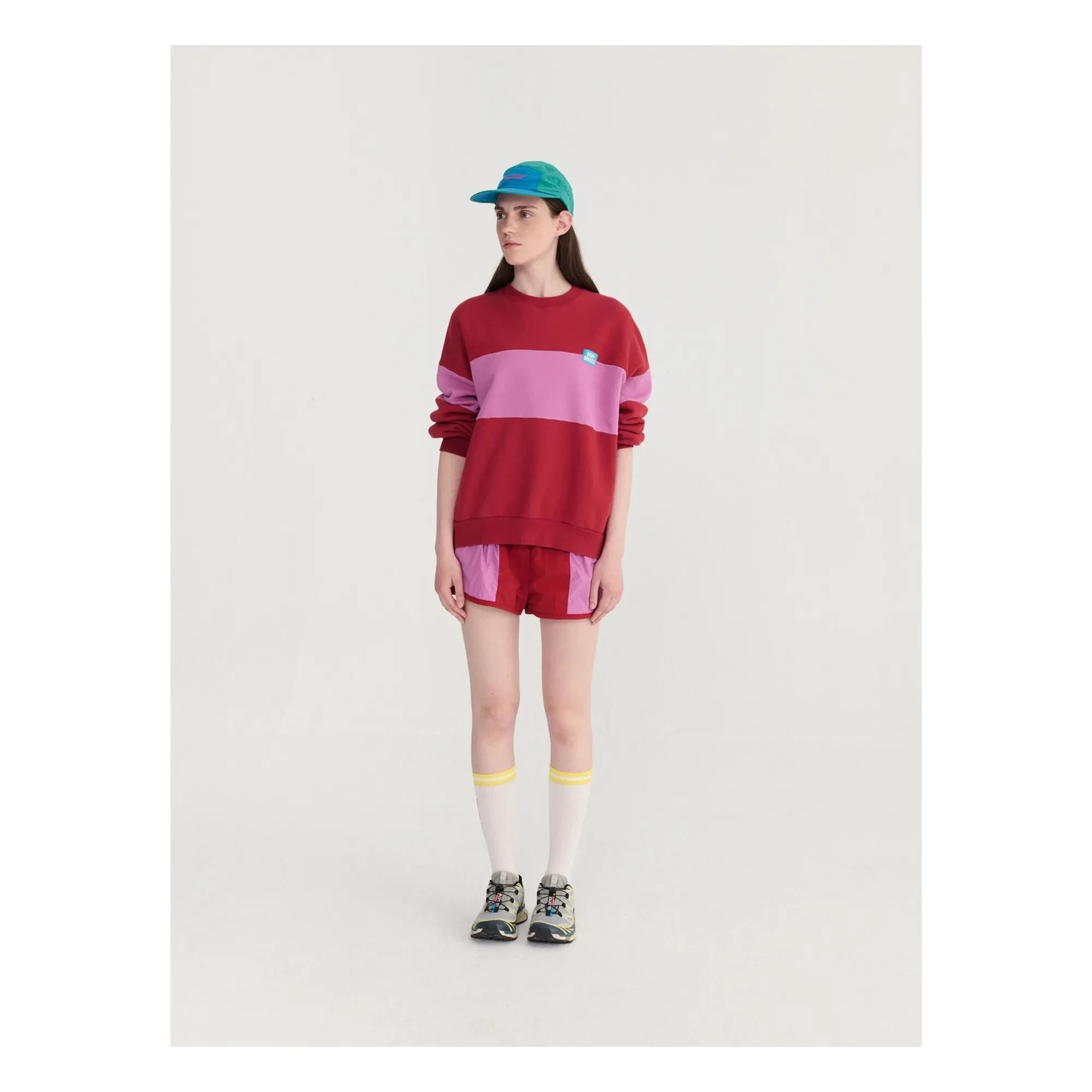 Bobo Choses - Kurze Farbblock-Shorts | Rot