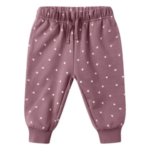 Quincy Mae - Organic Cotton Polka Dot Jogger | Magenta