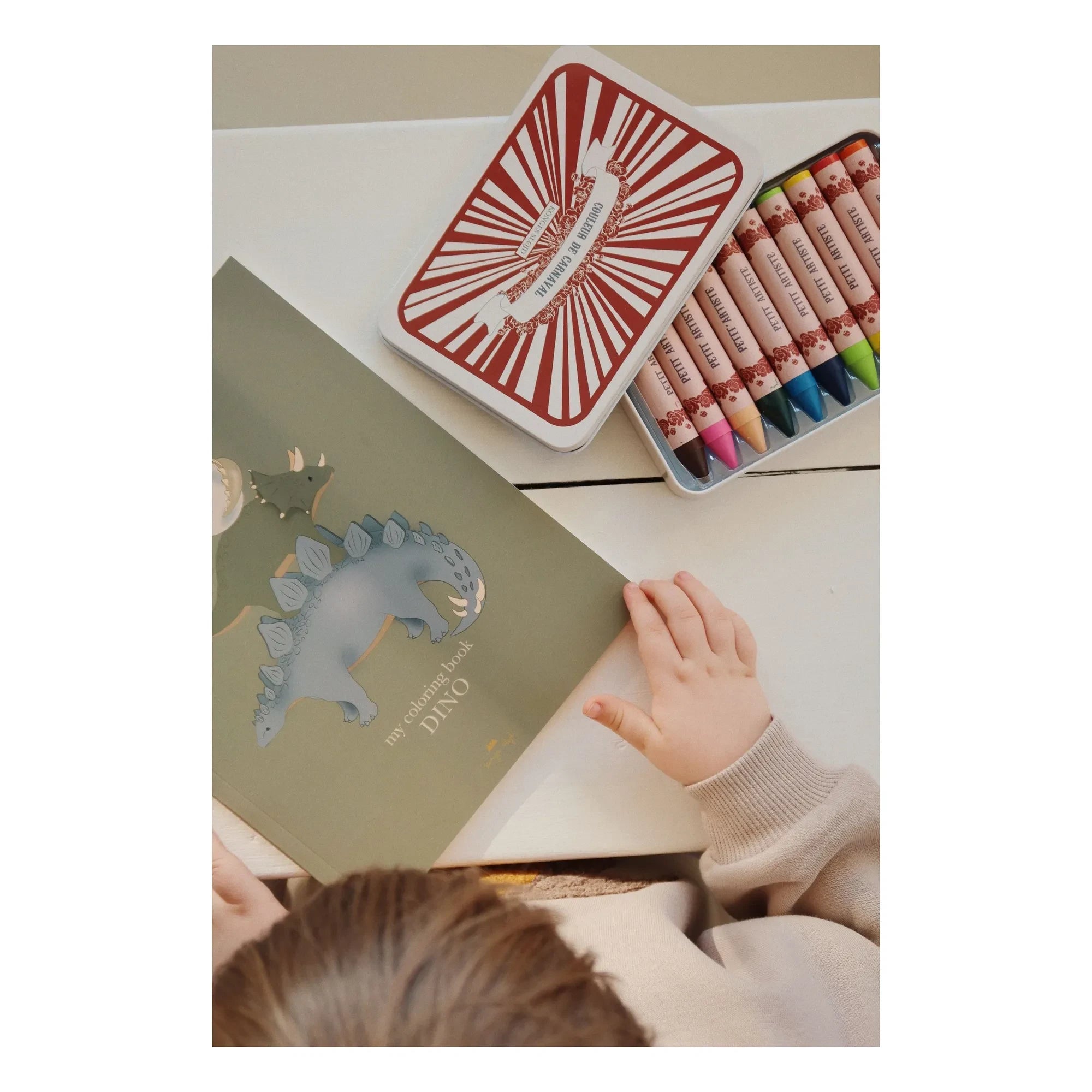 Konges Sløjd - Carnival Natural Wax Crayon Set - 10-pack | Red