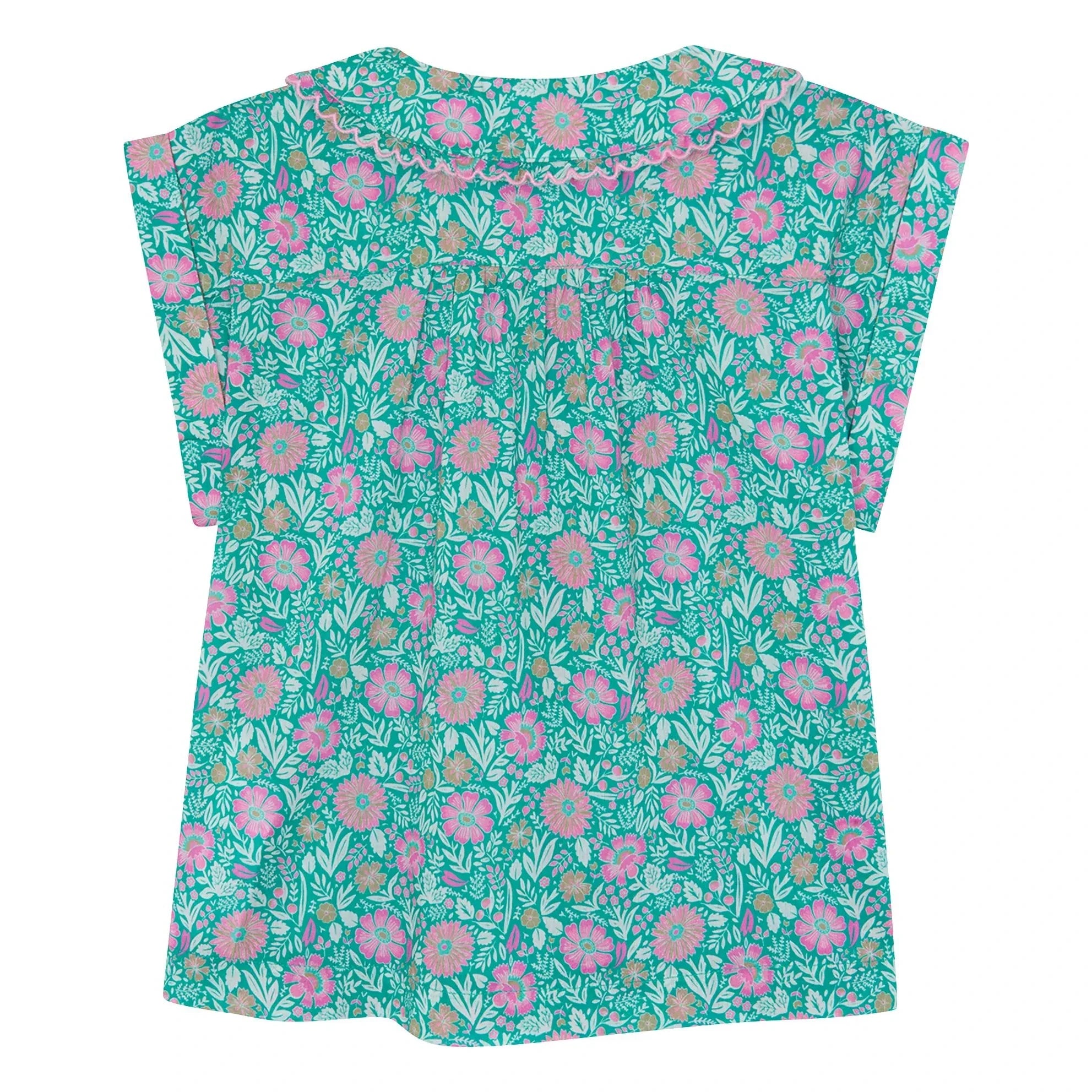 Bonton - Claudine yakalı gömlek Lorelei Flowers | Lila