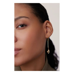 Jenny Bird - Puffy Herzohrringe | Gold