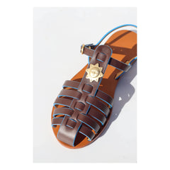 Mama Praïa - Fisherman Gloria Sun Sandals | Dark Brown
