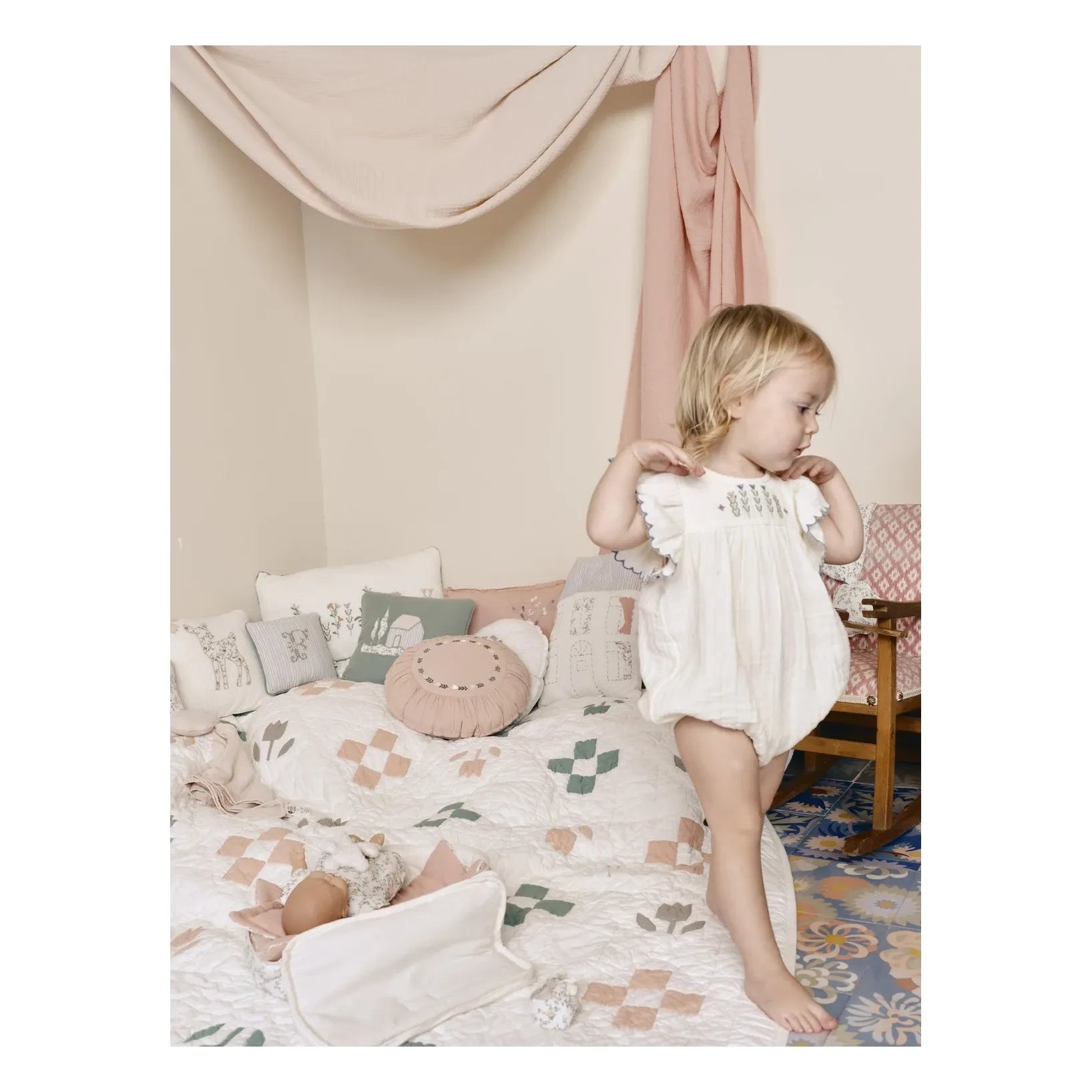 Editions Aimable - Brown romper | İvory Gazlı