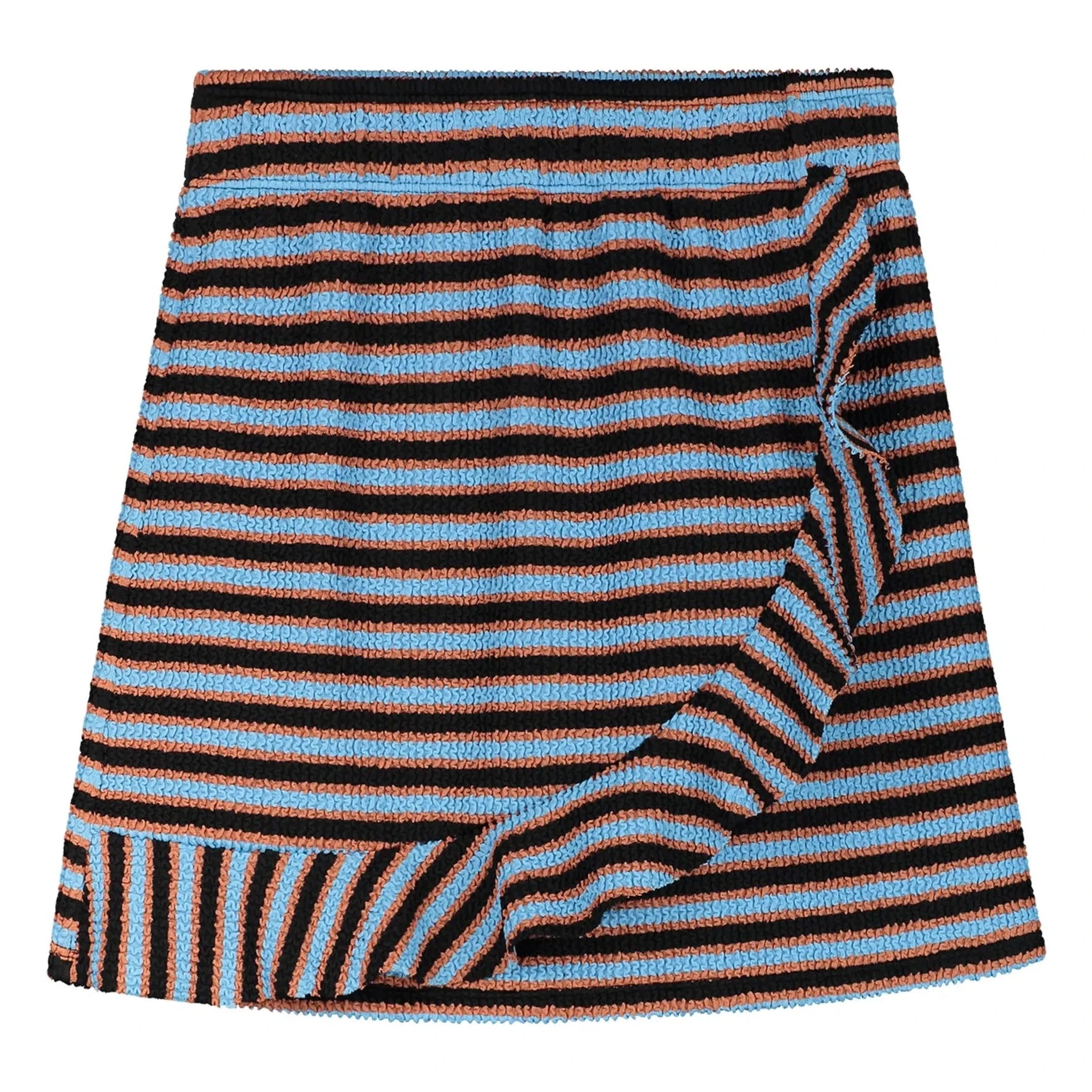 Beachlife - Ribbed Striped Swimsuit Skirt | Light Blue