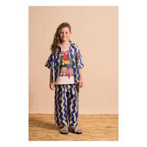 Maison Mangostan - Wave Parrot Gömlek | Mavi