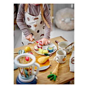 Bloomingville Mini - Agnès taş çömlek yemek takımı | Beyaz
