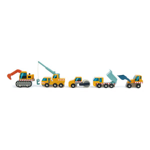 Tender Leaf Toys - İnşaat Sahası Araçları - 5'li Set