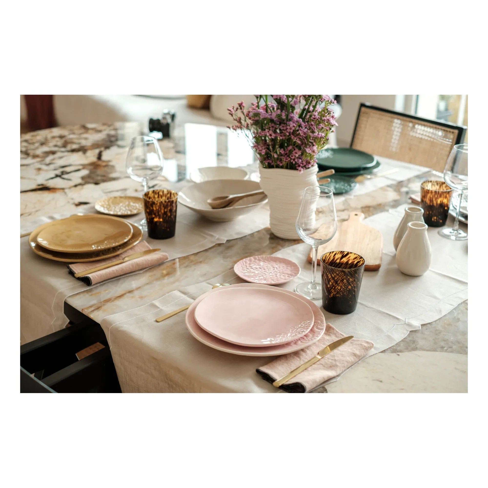 Maison Vessel - Blanca Tatoo Dantel Tabaklar - 2'li Set | Honey