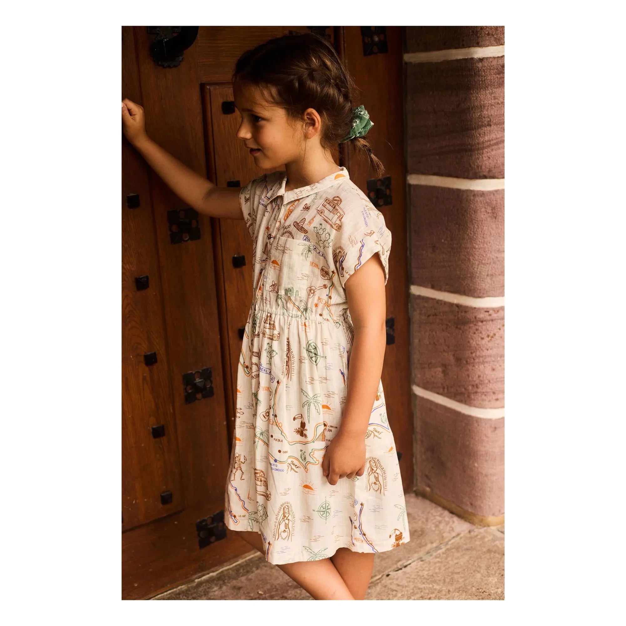 Arsène et Les Pipelettes - Mexican Dress Made of Organic Cotton Voile | Ecru