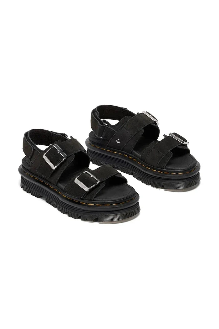Dr. Martens platform kadın süet sandalet ayakkabısı ZebZag Sandal