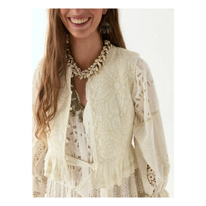 Maison Hotel - Canterbury Patch Kleid Lilibet | Weiß